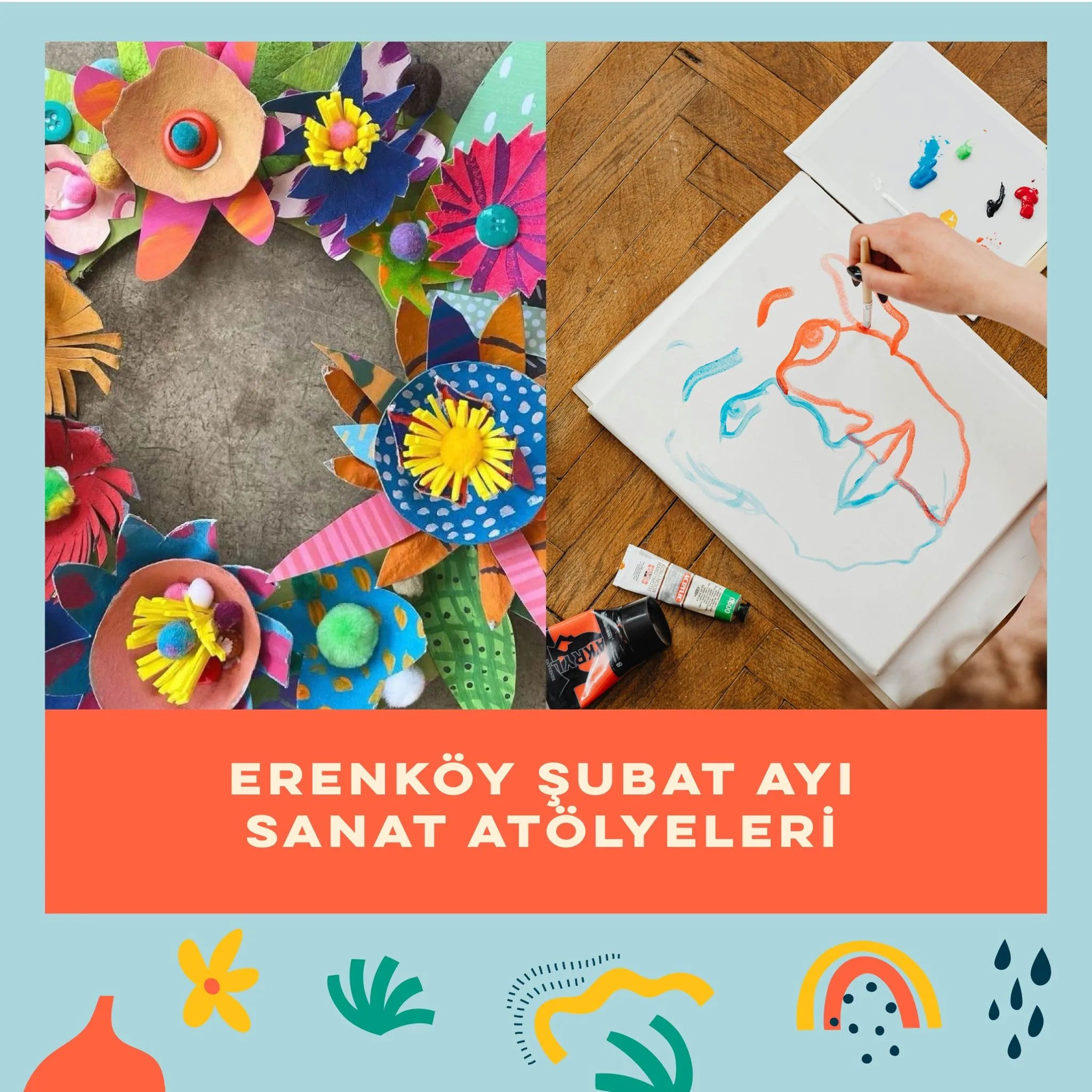 Erenköy'de Şubat Ayı Sanat Atölyeleri